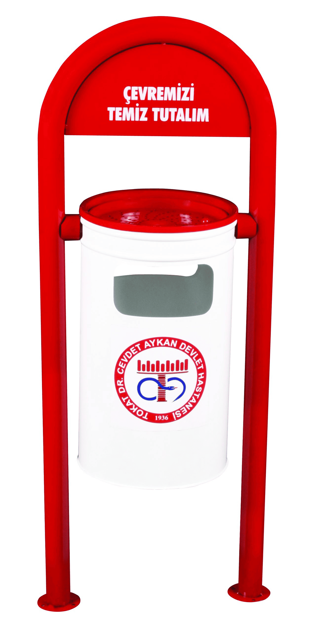 İki Ayaklı Dış Mekan Çöp Kovası